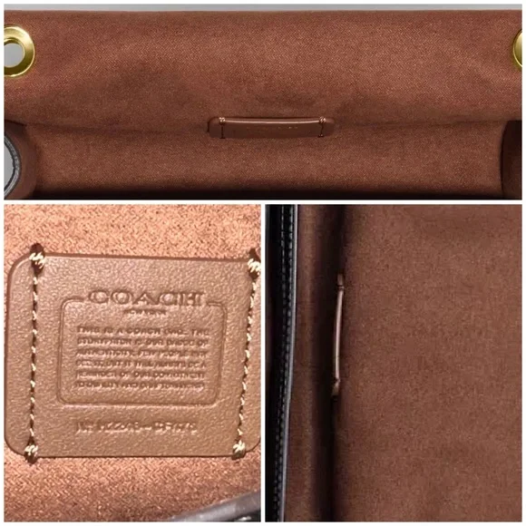 COACH Signature Colorblock Morgan Crossbody in Khaki/Multi, BNWT - Picture 13 of 16